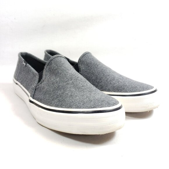 Keds Shoes - Keds Womens Gray Slip-On Sneakers Size 11 Casual Shoes